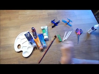 Bunte Flugzeuge basteln!