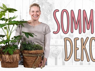 SELBSTGEMACHTER SOMMERLICHE KRÄUTERKORB - DIY