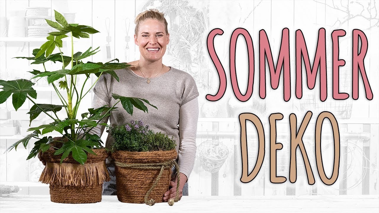 SELBSTGEMACHTER SOMMERLICHE KRÄUTERKORB - DIY