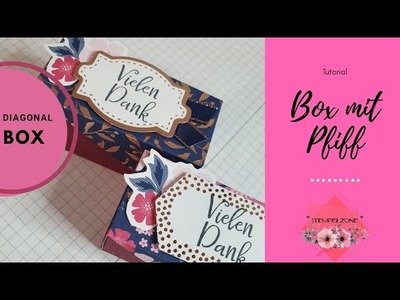 Tutorial Box mit Pfiff. Diagonalbox. kleine Geschenkverpackung mit Stampin' Up!