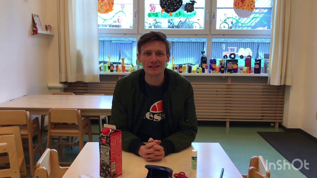 Wir basteln einen Futternapf für Vögel. Gemeinsam basteln