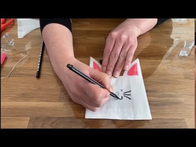 Wir bleiben zu Hause Kindergarten Video 17 Wir basteln ein Osterkörbchen aus einer Papierbrottüte