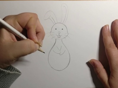 Wir zeichnen einen Osterhasen
