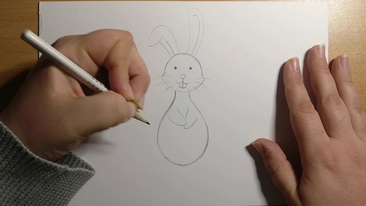 Wir zeichnen einen Osterhasen