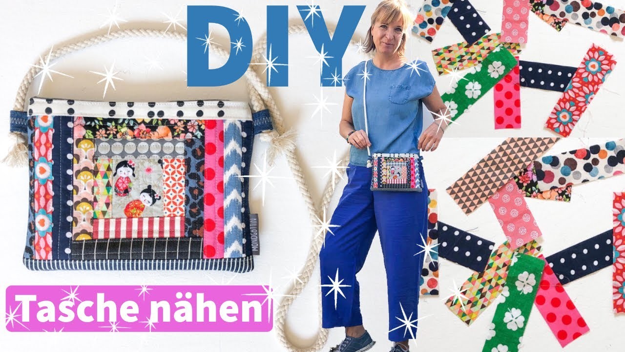 DIY - Patchwork Tasche nähen, schnell und einfach - auch für Anfänger
