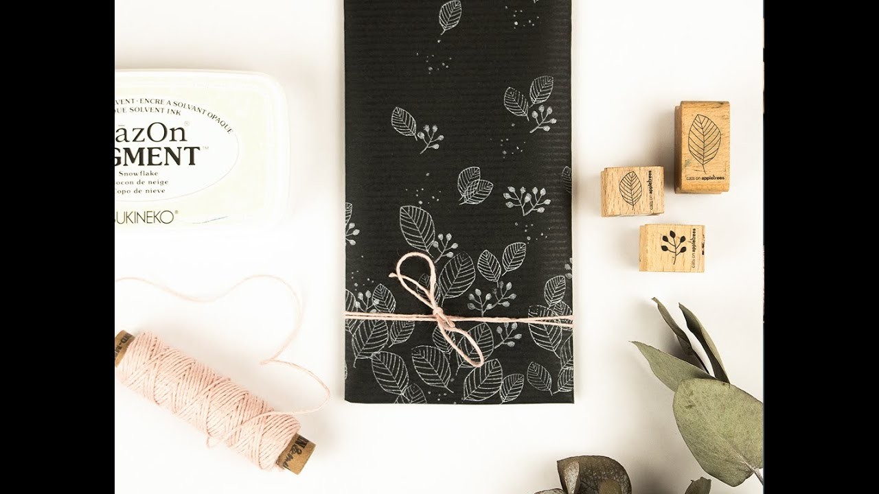 DIY Stamping Tutorial - Wrapping Paper