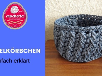 Häkelkörbchen aus Rope Garn