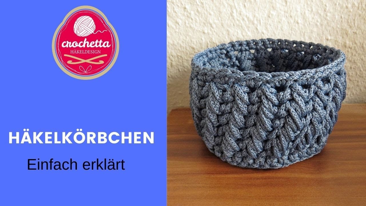 Häkelkörbchen aus Rope Garn