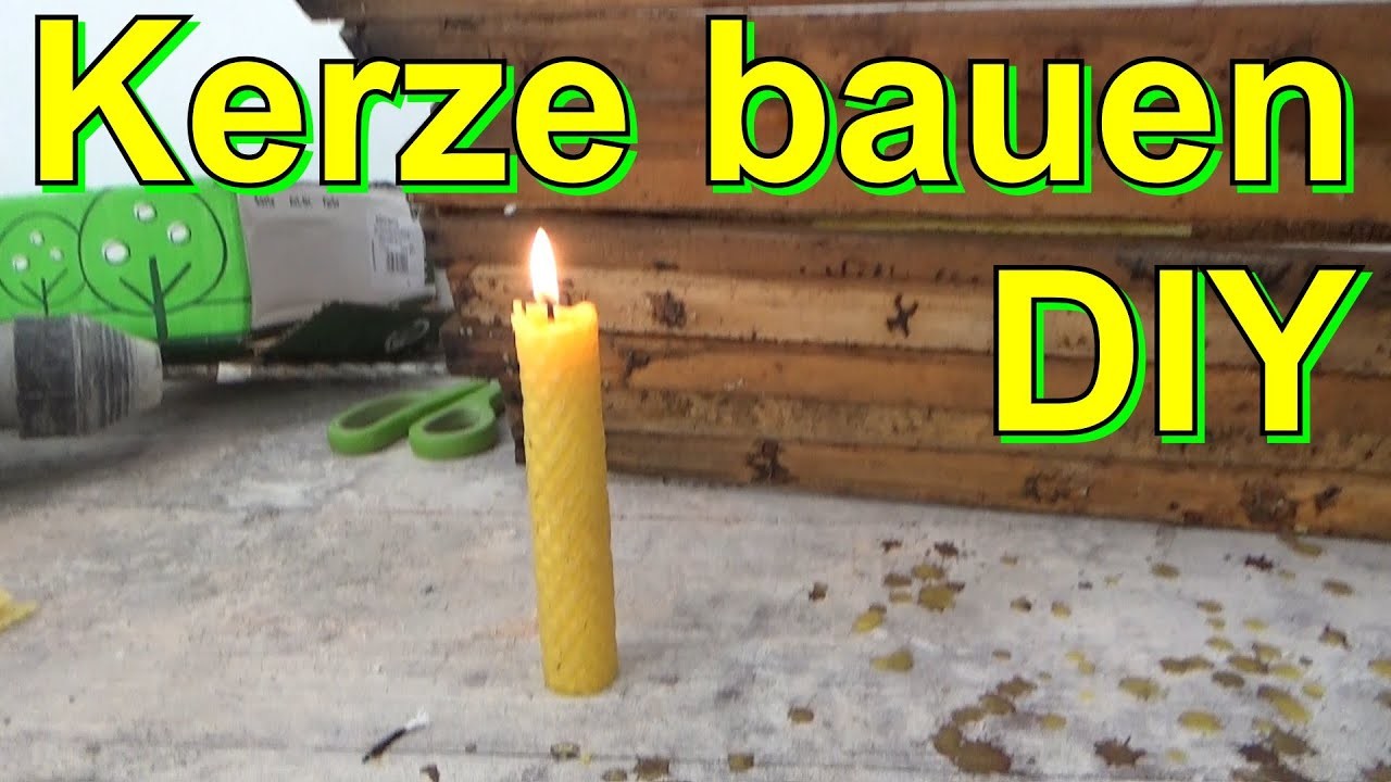 Kerze bauen DIY