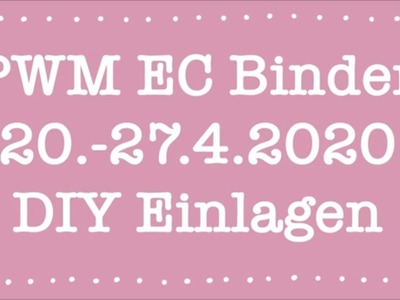 Plan with me - 20. - 26.4.2020 | Erin Condren Binder | DIY inserts | Deutsch