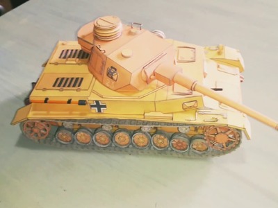 PzKpfw IV Panzerkampfwagen - Panzer IV paper model - Model card