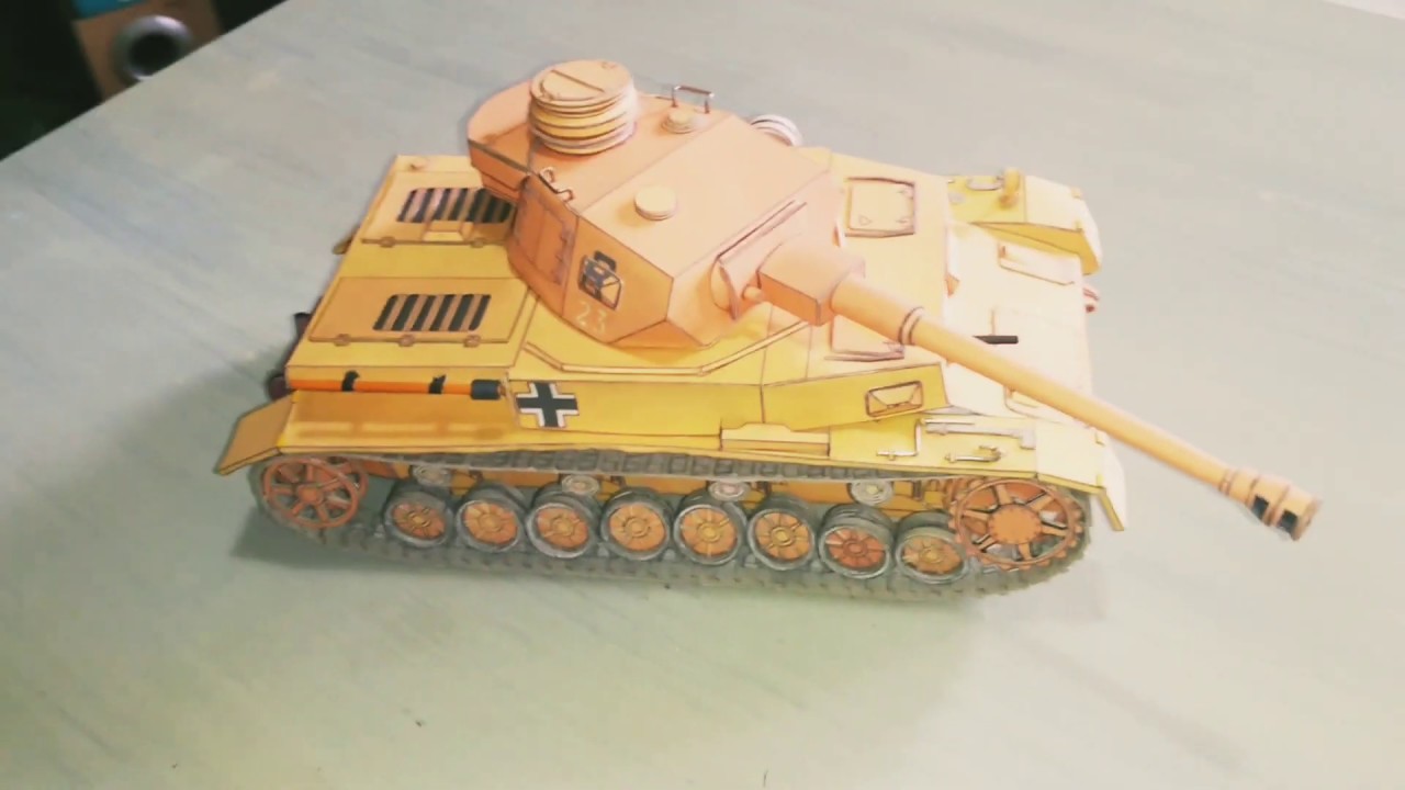 PzKpfw IV Panzerkampfwagen - Panzer IV paper model - Model card