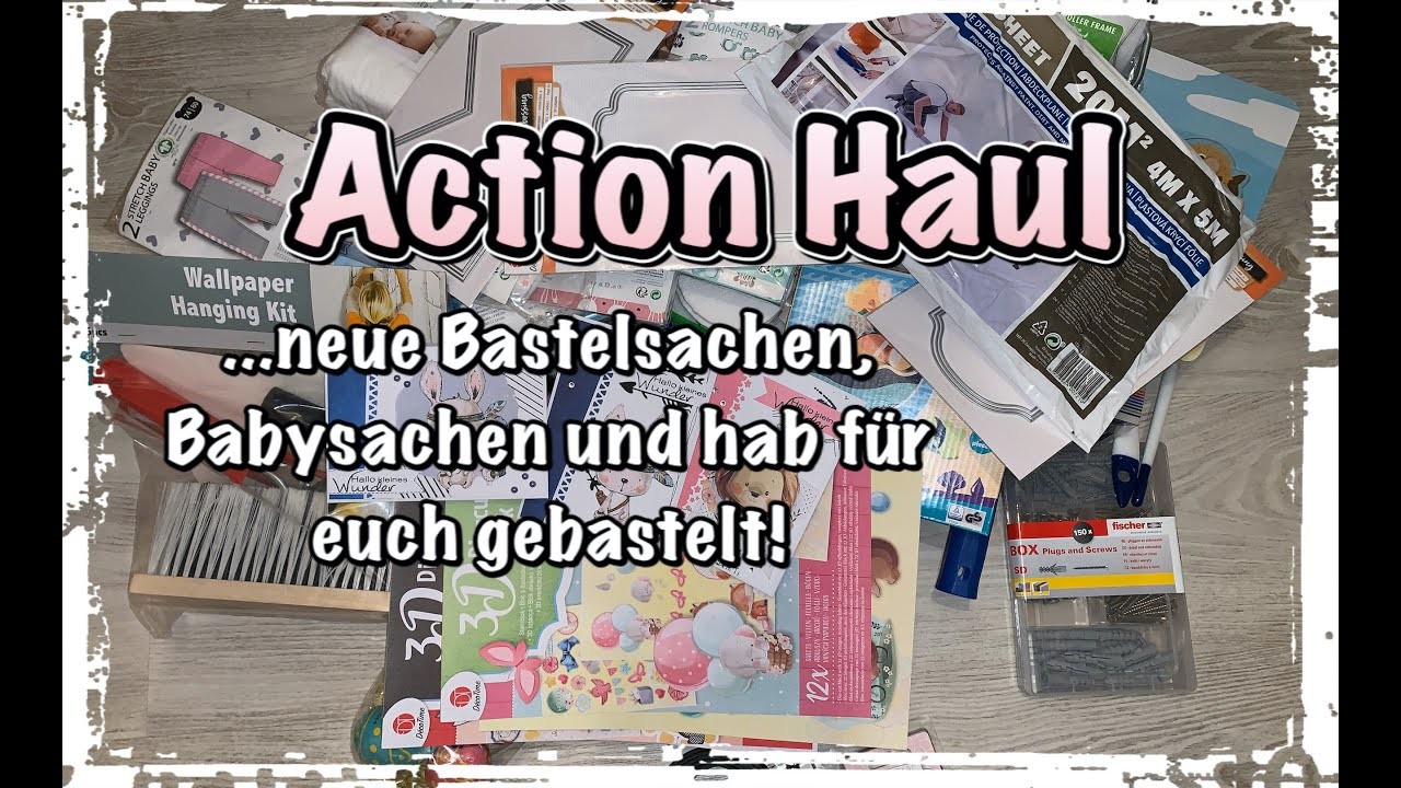 Action Haul (deutsch) Bastelsachen, Baby, neue Stanzen, Scrapbook basteln mit Papier, DIY