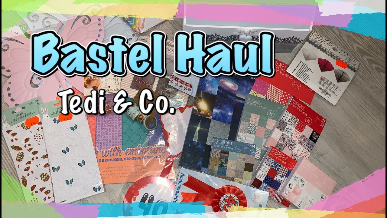 Bastel Haul (deutsch) Tedi Haul und Kik, ganz viel Papier, Scrapbook basteln mit Papier, DIY