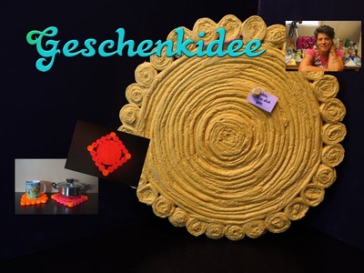DIY|Pinnwand und Untersetzer aus Küchenrolle | Bastelanleitung | Last Minute Geschenk für Muttertag