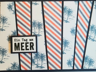 DIY, #Scrappystriptechnique, Karte basteln