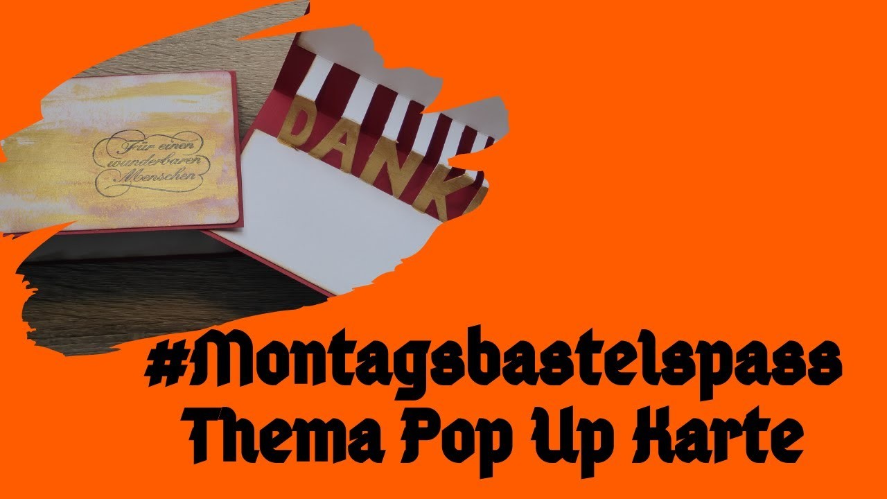 #Montagsbastelspass Thema Pop Up Karte