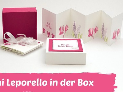 Muttertagsgeschenk basteln--Mini Leporello--DIY Geschenk zum Muttertag