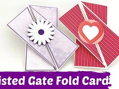 Twisted Gate Fold Card--Faltkarte mit Trick--basteln mit Papier--DIY
