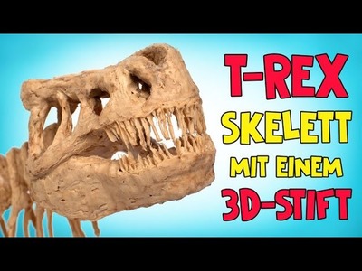 Wie man ein cooles T-Rex-Skelett mit einem 3D-Stift herstellt ????
