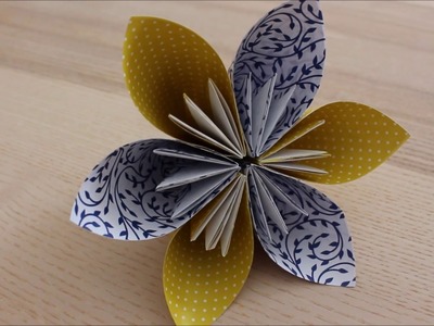 Wir basteln eine Origami Blume