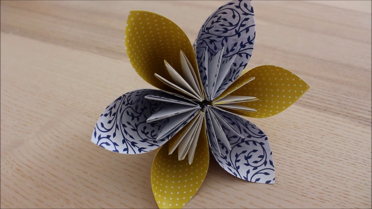 Wir basteln eine Origami Blume