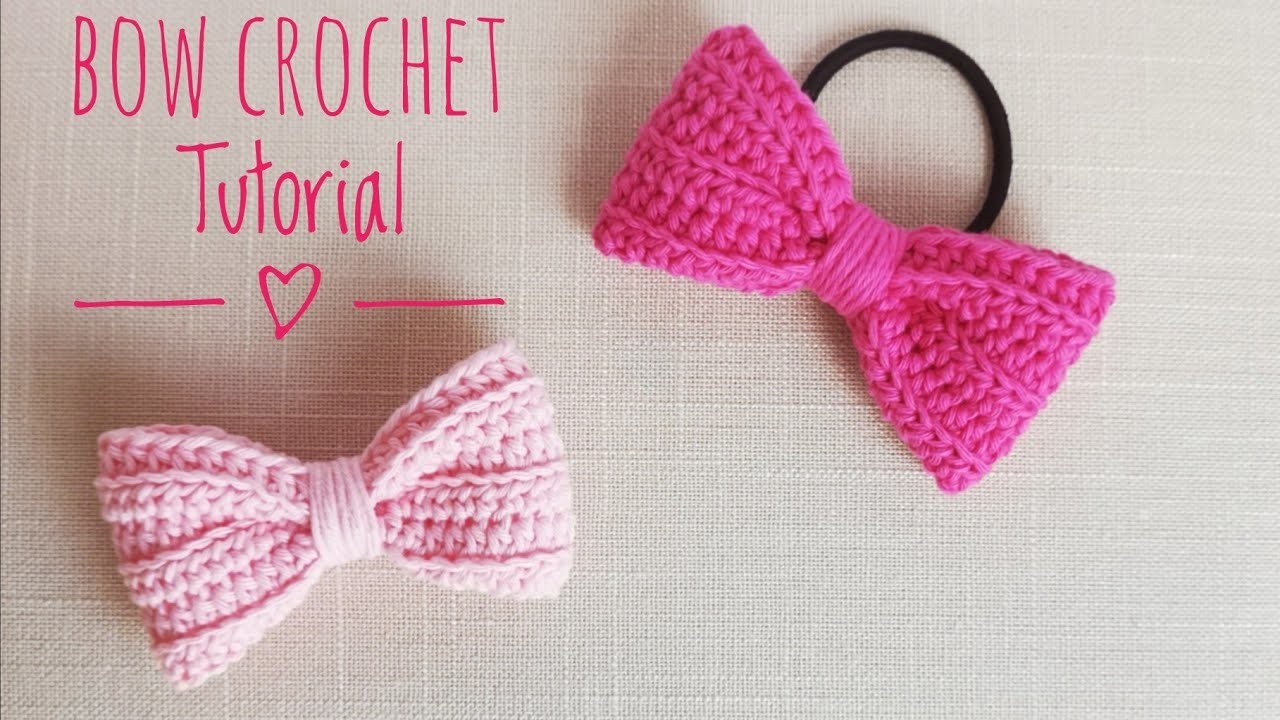 Bow Crochet Tutorial, Schleife Häkeln Anleitung