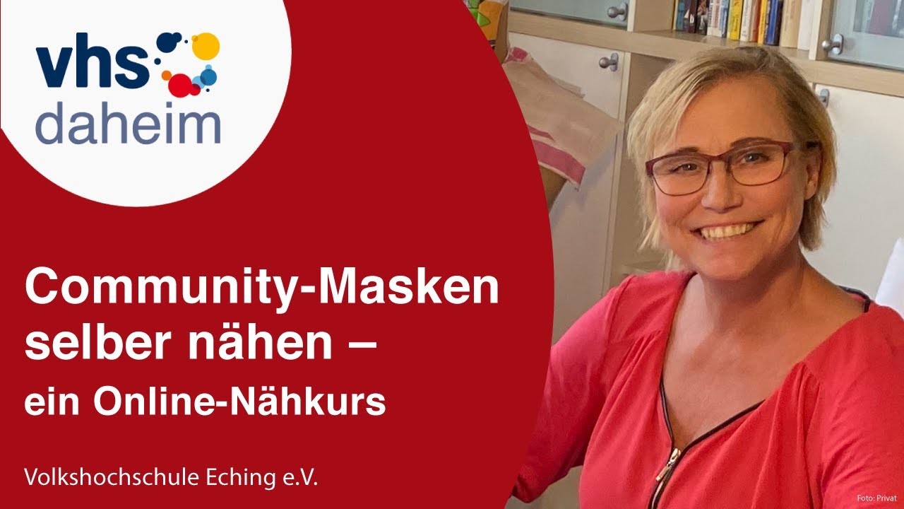 Community-Masken selber nähen - ein Online-Nähkurs