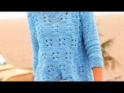 Crochet pattern for a pullover - Crochet for beginners