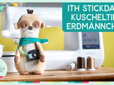 Kuscheltier Erdmännchen ITH Stickdatei für die Stickmaschine.