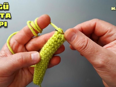 Örgü çanta sapı yapımı. Crochet spiral cord | bag handle