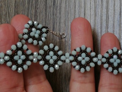 Schmuck selber machen diy armband aus Perlen machen  Easy beaded bracelet  tutorial