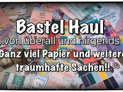 Bastel Haul (deutsch) Tedi Haul, Scrapbook basteln mit Papier, Inspiration, DIY