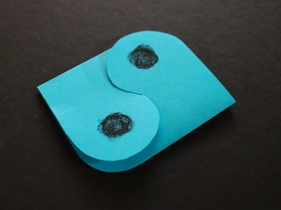 Basteln mit Papier: 'Ying Yang Karte' für Basteln mit Kindern oder Geschenk [W+]