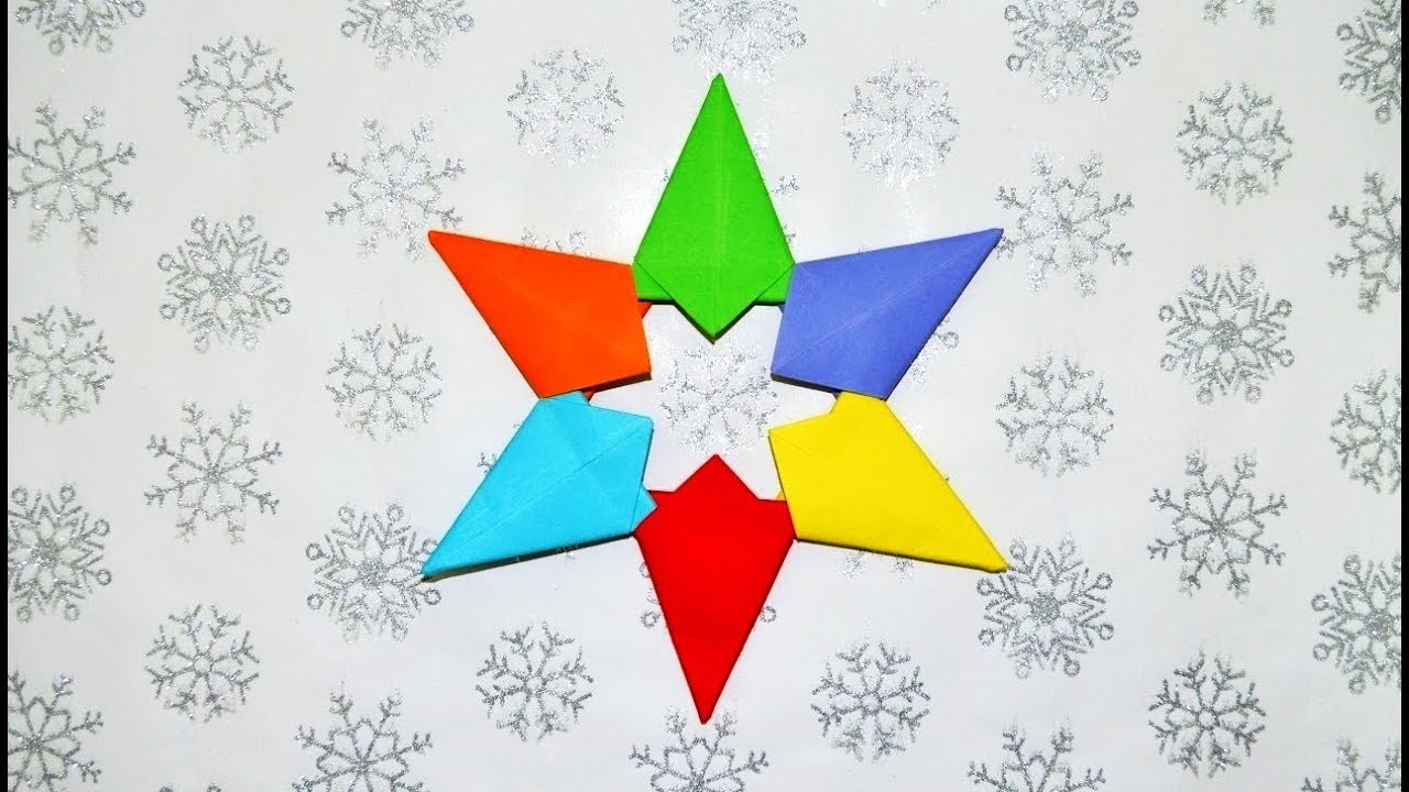 Basteln Weihnachten: Sterne basteln mit Papier - Weihnachtsdeko selber machen - origami