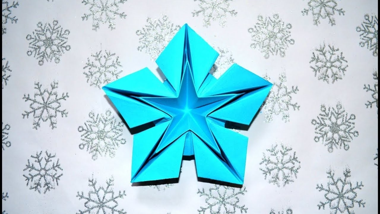 Basteln Weihnachten: Sterne basteln mit Papier - Weihnachtsdeko selber machen - origami