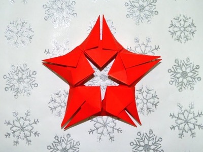 Basteln Weihnachten: Sterne basteln mit Papier - Weihnachtsdeko selber machen - origami