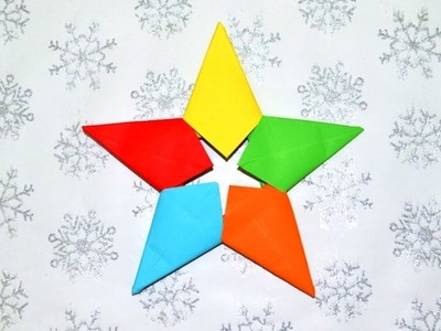 Basteln Weihnachten: Sterne basteln mit Papier - Weihnachtsdeko selber machen - origami