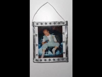 Bilderrahmen aus CD Hülle basteln