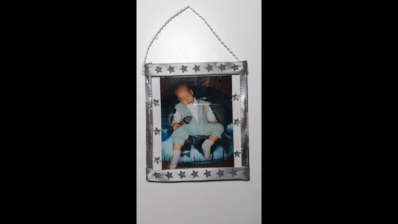 Bilderrahmen aus CD Hülle basteln