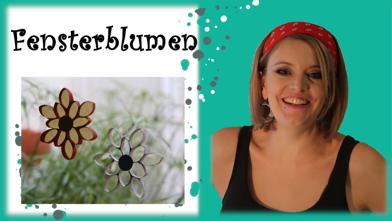 DIY Blumen aus Klopapierrollen - kreatives Upcycling