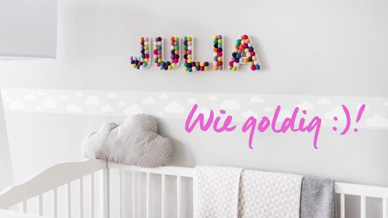 DIY Buchstaben Deko für's Kinderzimmer | Westwing