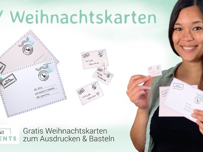 DIY Geschenkanhänger zu Weihnachten | Weihnachtskarten basteln | Bastelideen | mini-presents.com