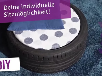 DIY: Hocker aus einem Autoreifen | Trendstore