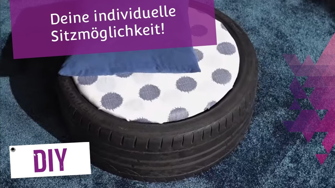 DIY: Hocker aus einem Autoreifen | Trendstore