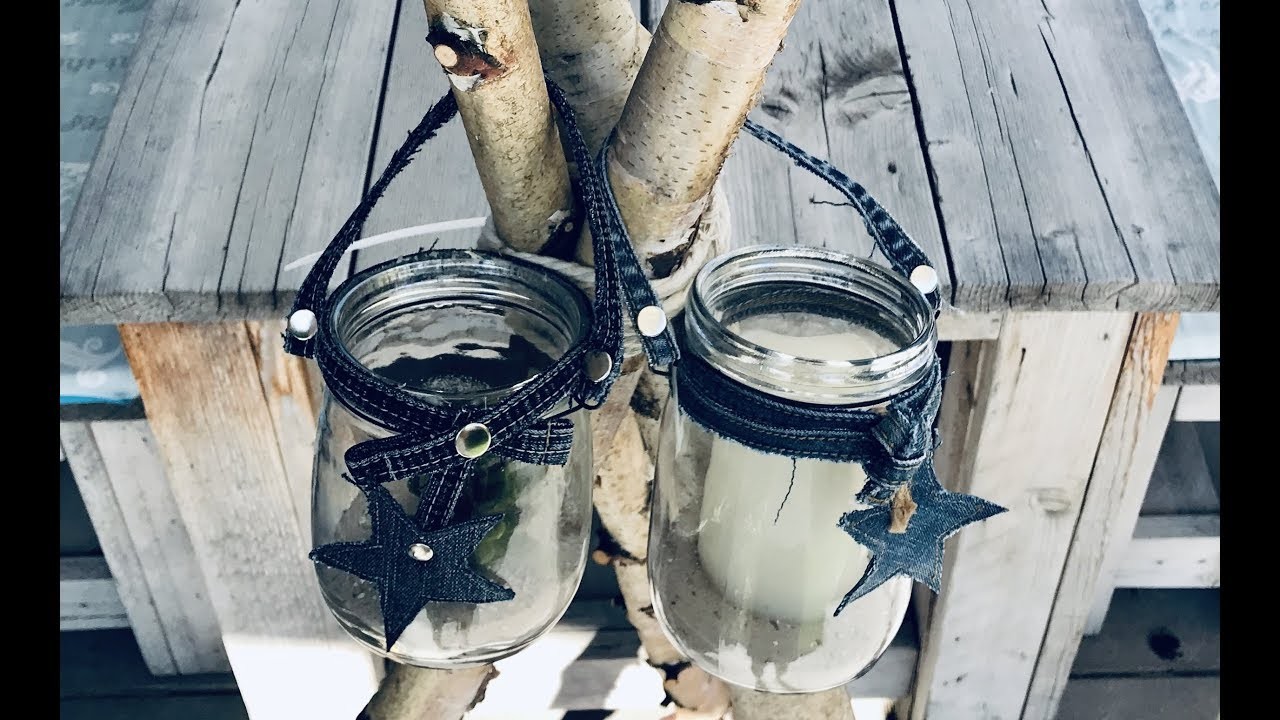 DIY: Jeans-Windlicht