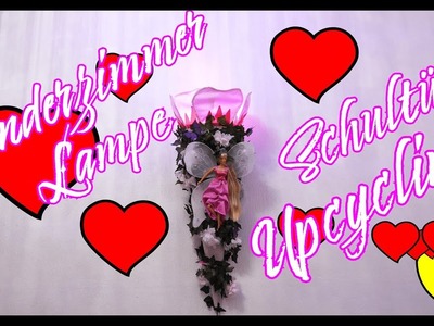 DIY LED Feen Elfen Schultüte upcycling Kinderzimmer Lampe Leuchte Nachtlicht Selber bauen Basteln