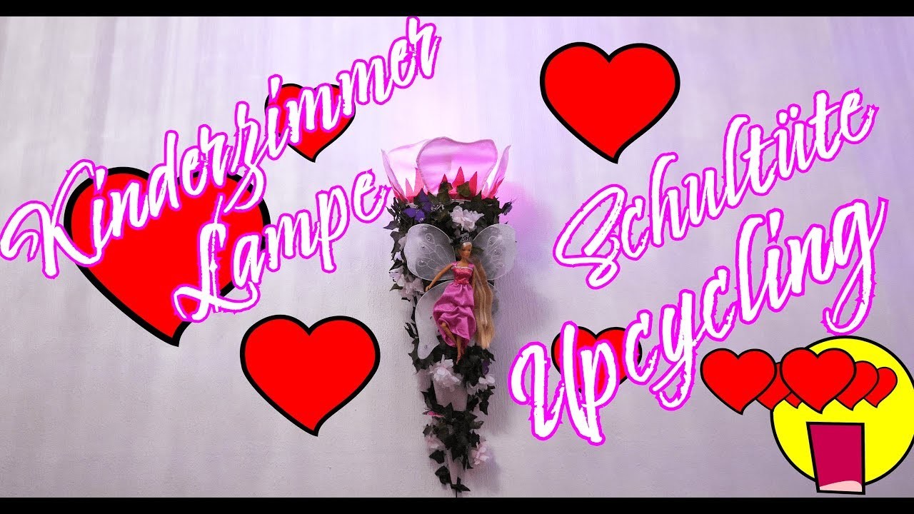 DIY LED Feen Elfen Schultüte upcycling Kinderzimmer Lampe Leuchte Nachtlicht Selber bauen Basteln