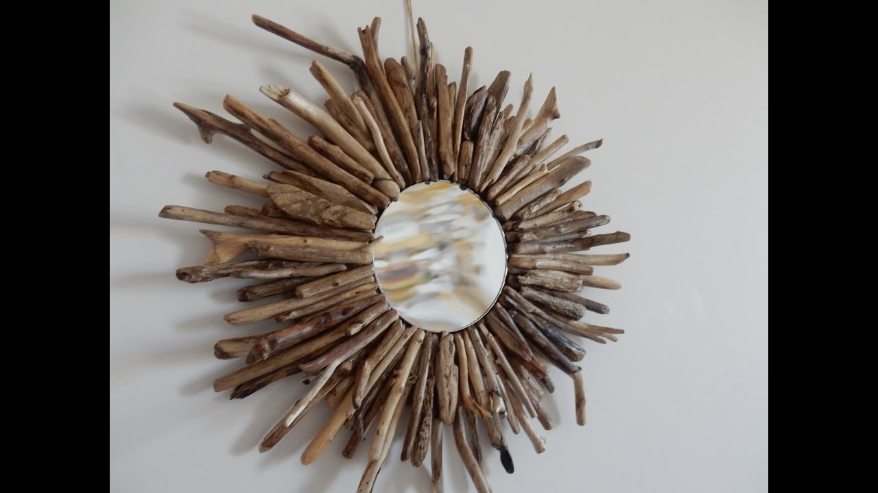 DIY Spiegelumrandung aus Treibholz. Driftwood