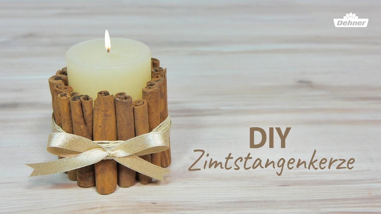 DIY Zimtstangenkerze